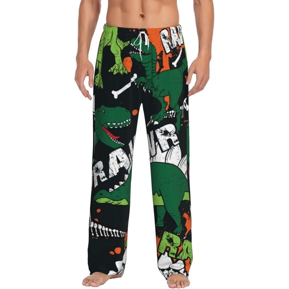 Xecao Dinosaur Skeleton Men's Straight Lounge Pajama Pants: The Ultimate in Comfortable Sleepwear