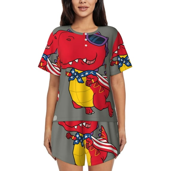 Xecao Dinosaur Super Hero Cartoon print Swimsuit for women, Summer-ready, sporty style.Quick-dry fabric. Many sizes & colors.
