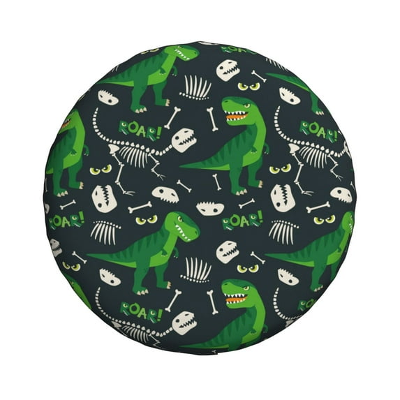 Xecao Dinosaur and Bone for Tire Covers: Waterproof, dust-proof, and universally fitting for trailers, SUVs