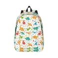 thumbnail image 1 of Xecao Dinosaur for Canvas College Laptop Backpack, Durable Rucksack Travel Notebook Bag School Backpack Book Bag for Men Women, 1 of 8