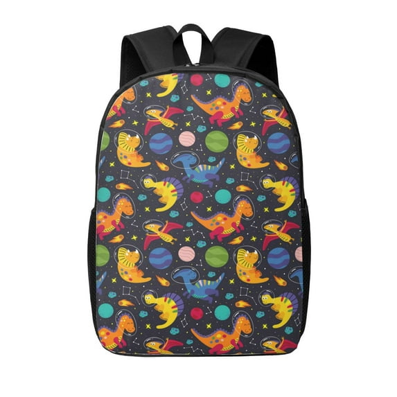Xecao Dinosaurs in Space print Travel Backpack, Large Computer Backpack for Men Women, College School Rucksack Book Bag
