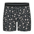 thumbnail image 1 of Xecao Dog Paw Print Boxer Briefs for Men's Stretch Moisture-Wicking Underwear, Mid-Rise Classics breathable fabric, 1 of 7