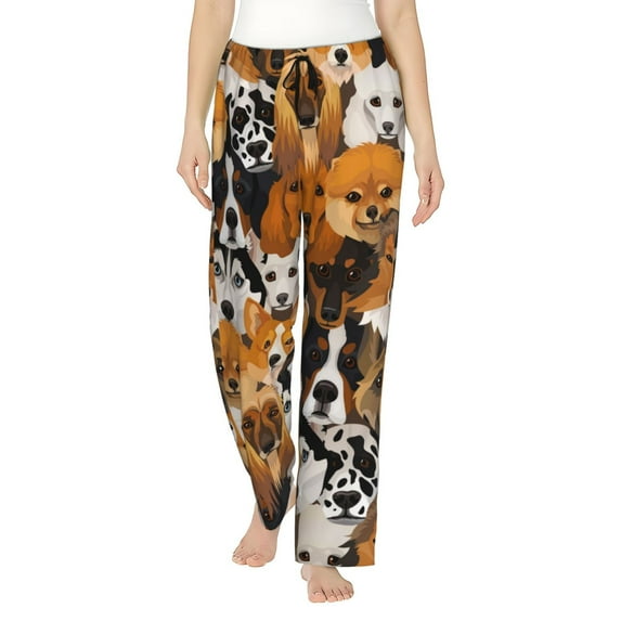 Xecao Dogs Different Breeds Women's Straight Lounge Pajama Pants: The Epitome of Relaxed Sleepwear