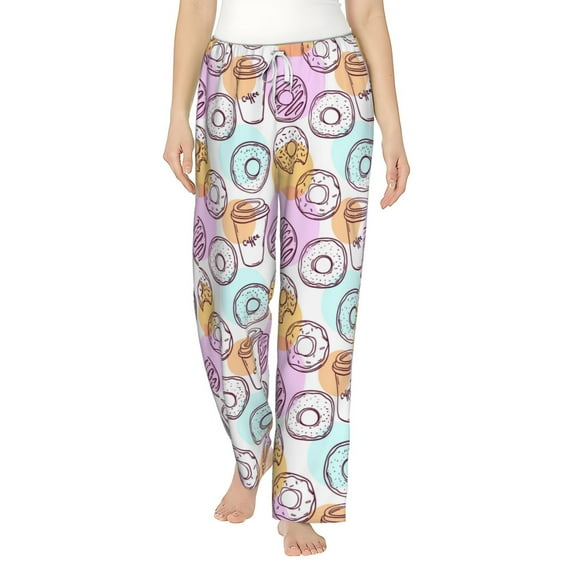 Xecao Donuts and Coffee Women's Straight Lounge Pajama Pants: The Epitome of Relaxed Sleepwear