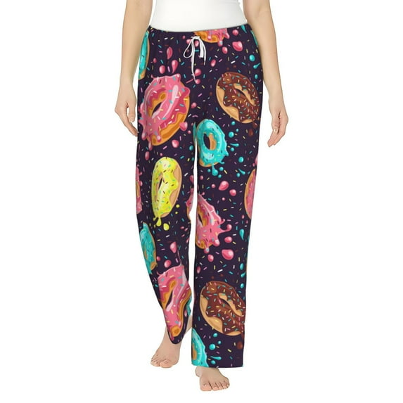 Xecao Donuts1 Women's Straight Lounge Pajama Pants: The Epitome of Relaxed Sleepwear