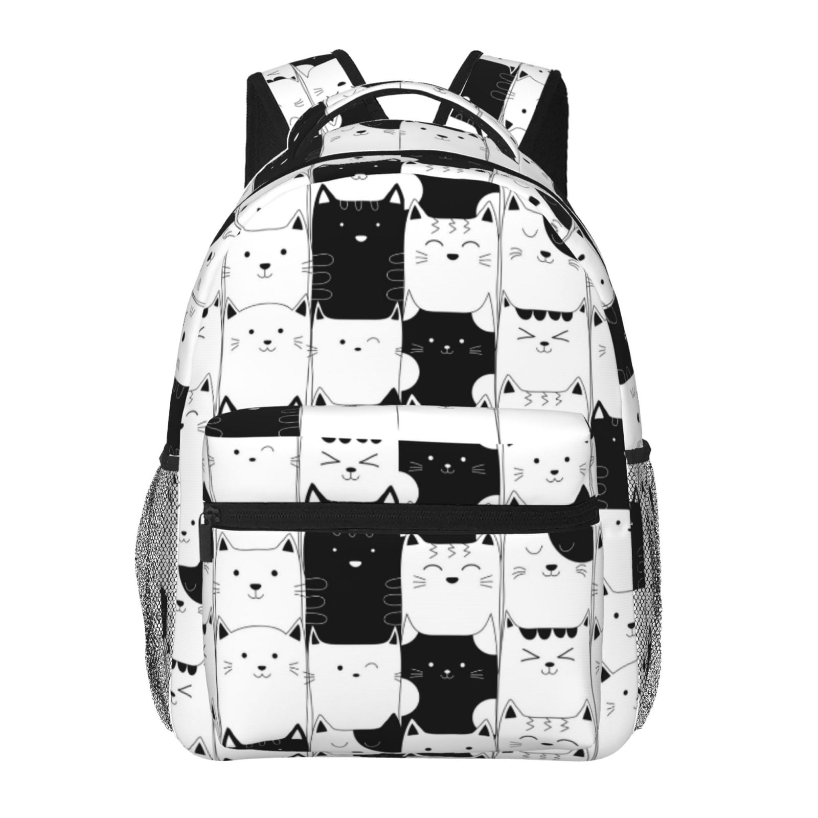 Xecao Doodle Cute Cat Backpack, a stylish and functional choice for both men and women, is the perfect basic bookbag for college, work, or travel