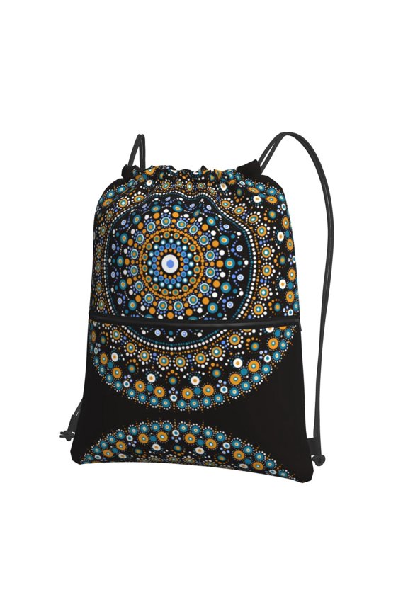 Dot Mandala for Drawstring Bags,Pull String Backpack Bags,String Bag Sackpack