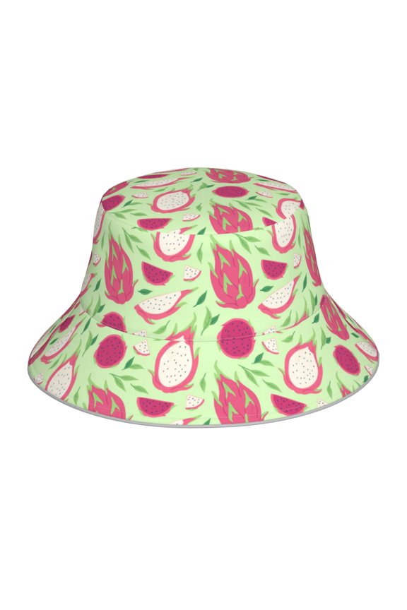 Dragon Fruit 1 Print Men and Women Night Reflective Hat Runner Cap Visor Bucket Hat Boonie Cap