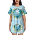 thumbnail image 1 of Xecao Dreaming Travel print Swimsuit for women, Summer-ready, sporty style.Quick-dry fabric. Many sizes & colors., 1 of 9
