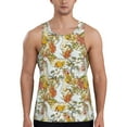 thumbnail image 1 of Xecao Ducks and Flowers Men's Tank Top Workout Quick Dry Sleeveless Gym Jogging Muscle Shirts Summer Swim Beach Tops, 1 of 9