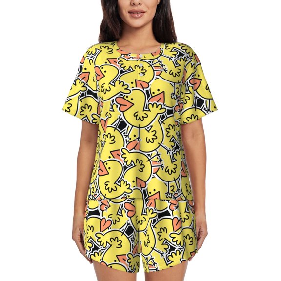 Xecao Ducks print Swimsuit for women, Summer-ready, sporty style.Quick-dry fabric. Many sizes & colors.