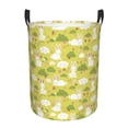 thumbnail image 1 of Xecao Easter Bunny Print Laundry Hamper Basket,designed for Blanket Storage and Nursery Clothes in the Bedroom, 1 of 8