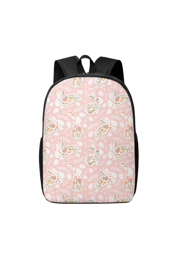 Easter Bunny print Travel Backpack, Large Computer Backpack for Men Women, College School Rucksack Book Bag