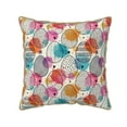 thumbnail image 1 of Xecao Easter Egg Print Soft Velvet Decorative Throw Pillow Covers, Square Cushion Cases for Bed, Sofa, Living Room, Car, and Indoor Outdoor Use-20"x20", 1 of 8