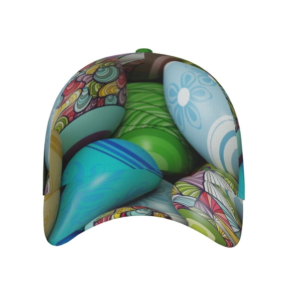 Xecao Easter Egg1 for Baseball Cap: Unisex, crafted from classic polyester twill fabric, featuring a soft unconstructed design