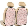 thumbnail image 1 of Xecao Easter Rabbit Pattern Car Seat Back Protector 2 Pack Large Capacity Pocket, Kick Mats Back Seat Protector, 1 of 8