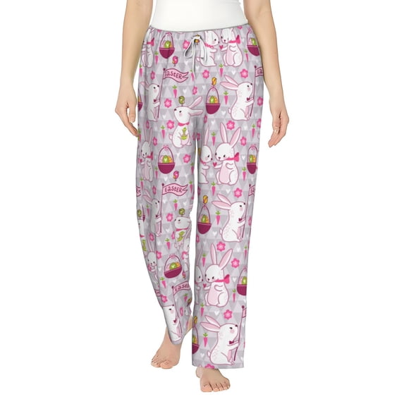 Xecao Easter Rabbit Women's Straight Lounge Pajama Pants: The Epitome of Relaxed Sleepwear
