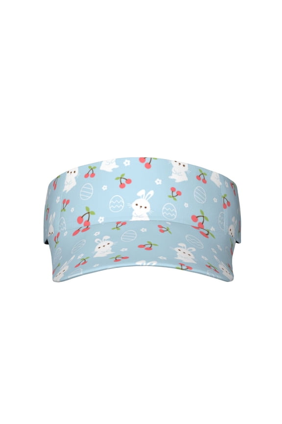 Easter Rabbit for Adult Sun Cap offers versatile sun protection with adjustable Velcro for a secure fit.