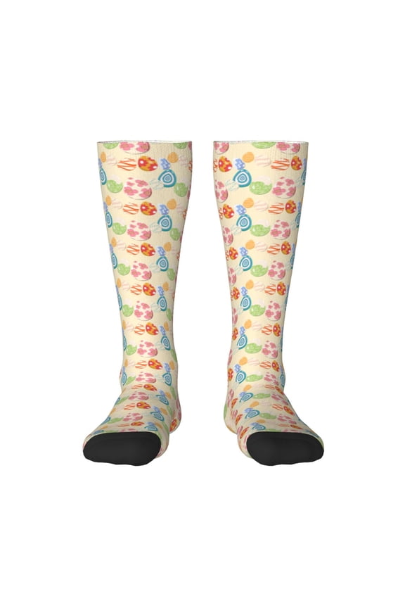 Easter eggs Print Compression Socks for Both Men And Women for Running, Travel, Flight, Nurse