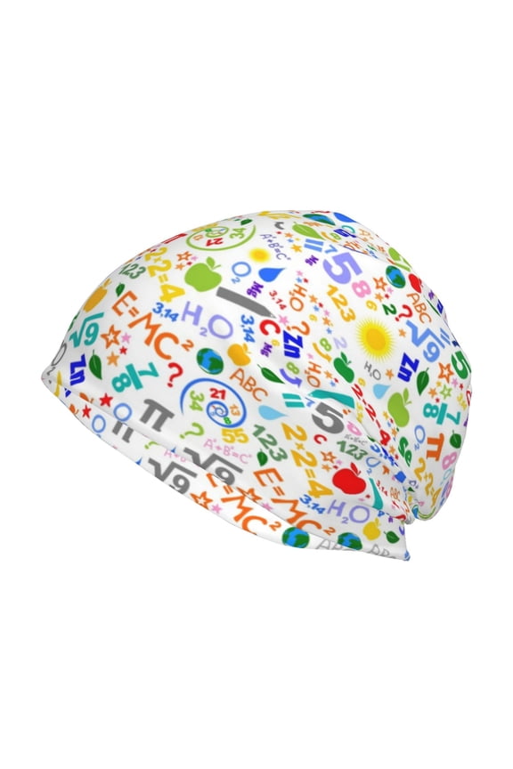 Education And Science Print Knit Hat,Winter Beanie for Men Women, Beanie Soft Warm Ski Stocking Cuffed Cap