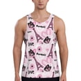 thumbnail image 1 of Xecao Eiffel Tower and Butterflies Men's Tank Top Workout Quick Dry Sleeveless Gym Jogging Muscle Shirts Summer Swim Beach Tops, 1 of 9