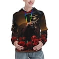 thumbnail image 1 of Xecao Elegant Rose Skull Pattern Hoodies for Women Sweatshirts Long Sleeve Sweatshirts Pullover Outfits with Pocket-, 1 of 7