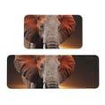 thumbnail image 1 of Xecao Elephant Sunset in Kenya Patten Kitchen Rugs and Mats Sets,2 Pieces Non-Slip Washable Rugs, Kitchen Mat for Floor,Suit for Kitchen Decor and Accessories, 1 of 6