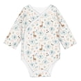 thumbnail image 1 of Xecao Elephants And Giraffes Print Baby unisex-baby Cotton Long-sleeve Bodysuits-18 Months, 1 of 6