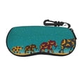 thumbnail image 1 of Xecao Elephants for Eyeglass Case Soft Shell, Portable Sunglass Case, Fashionable Eyeglass Case with Zipper, Lightweight, 1 of 6