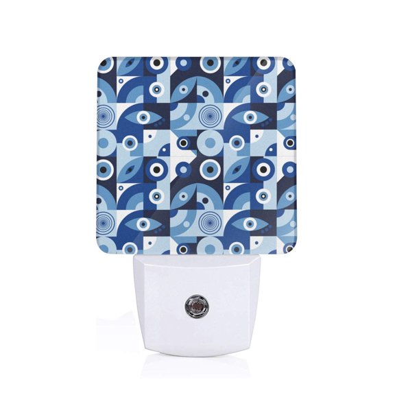 Xecao Evil Eye for Night Light - a Wall-mounted LED Fixture with A Dusk-to-dawn Sensor, Ideal for Bedrooms, Bathrooms, Hallways, and Kitchens-US