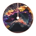 thumbnail image 1 of Xecao Explosive Fluid Splash Art Pattern Christmas Tree Skirt Round Xmas Tree Mat Base Cover for Holiday Home Decorations-30", 1 of 6