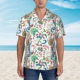 thumbnail image 1 of Xecao Fairy Flower print Hawaiian shirt - a stylish short-sleeve button-down for men, perfect for casual beach and tropical outings., 1 of 9