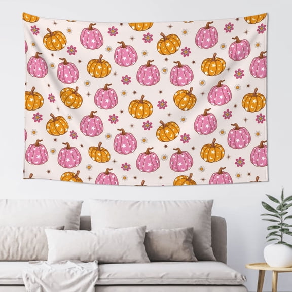 Xecao Fall 70s Groovy Hippie 1 Print Tapestry, Wall Hanging Room Funny Decor, Backdrop Room Decor for Bedroom Living Room dormitory