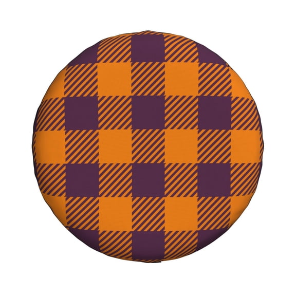 Xecao Fall Buffalo Plaid for Tire Covers: Waterproof, dust-proof, and universally fitting for trailers, SUVs