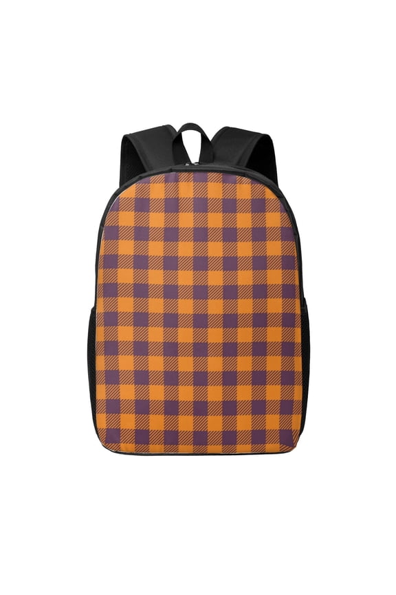 Fall Buffalo Plaid print Travel Backpack, Large Computer Backpack for Men Women, College School Rucksack Book Bag