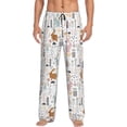 thumbnail image 1 of Xecao Fall Rabbit Men's Straight Lounge Pajama Pants: The Ultimate in Comfortable Sleepwear, 1 of 9