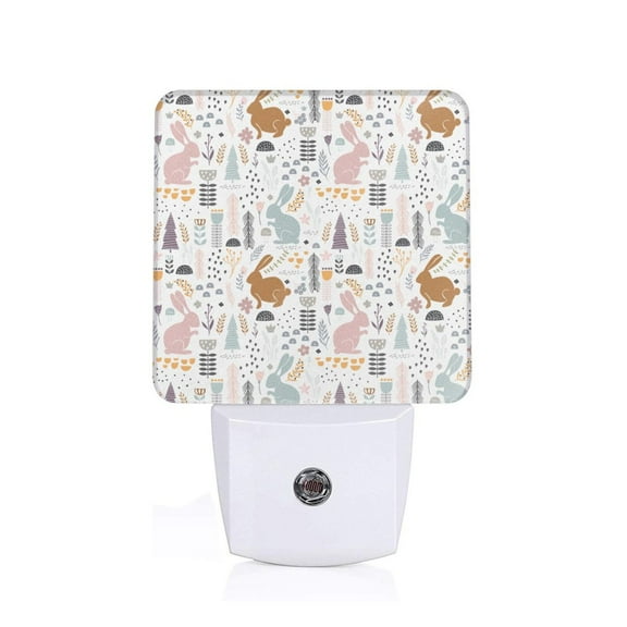 Xecao Fall Rabbit for Night Light - a Wall-mounted LED Fixture with A Dusk-to-dawn Sensor, Ideal for Bedrooms, Bathrooms, Hallways, and Kitchens-EU