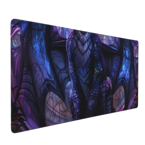 Xecao Fantasy Dragon In Cathedral Print Large Mouse Pad, 16x35.5in Mousepad, Professional Non-Slip Rubber Base Big Mouse Pad, Mouse Pad for Gaming & Office Full Desk Mouse Pad