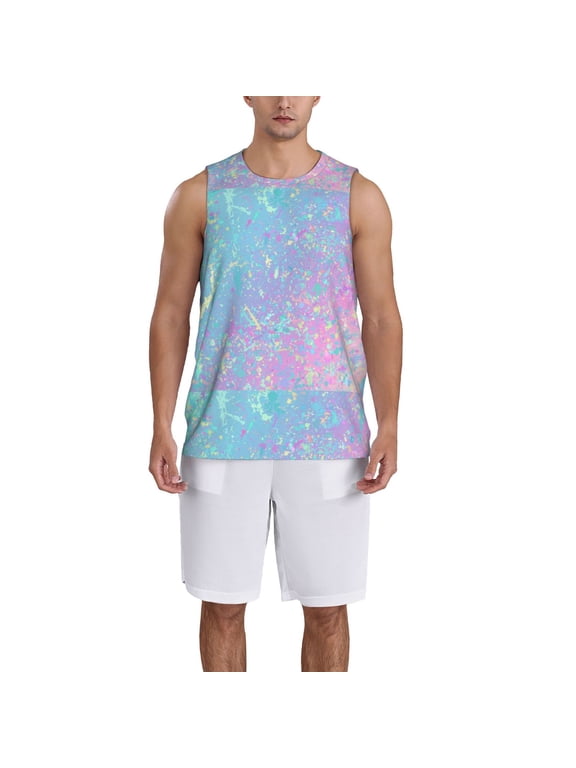 Fantasy Gradient print basketball shirt for both men and women, a unisex basketball jersey perfect for theme parties-Small