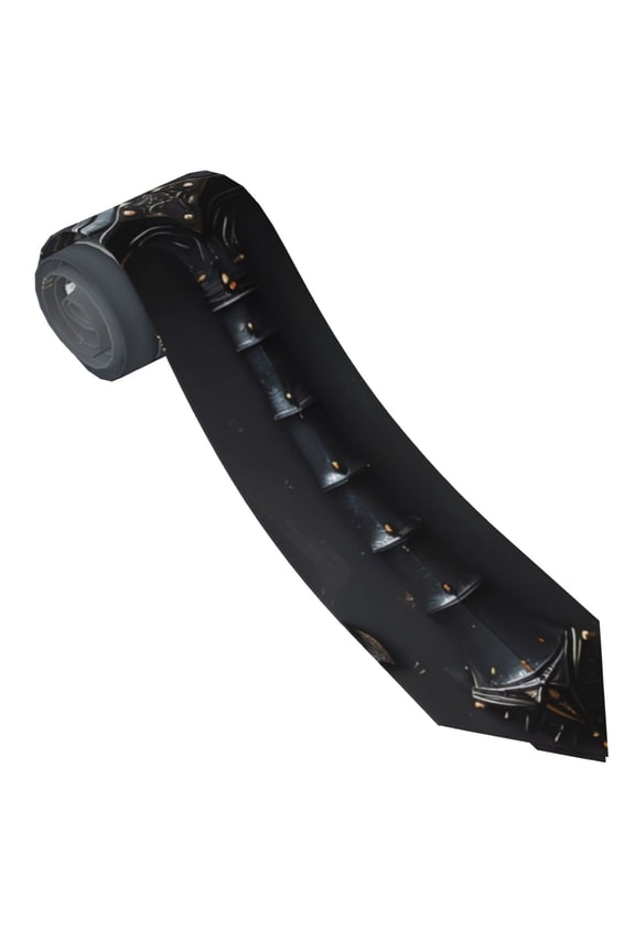 Fantasy Medieval Weaponry Print Tie For Men Necktie Woven Jacquard Neck Ties,Classic Men's Tie