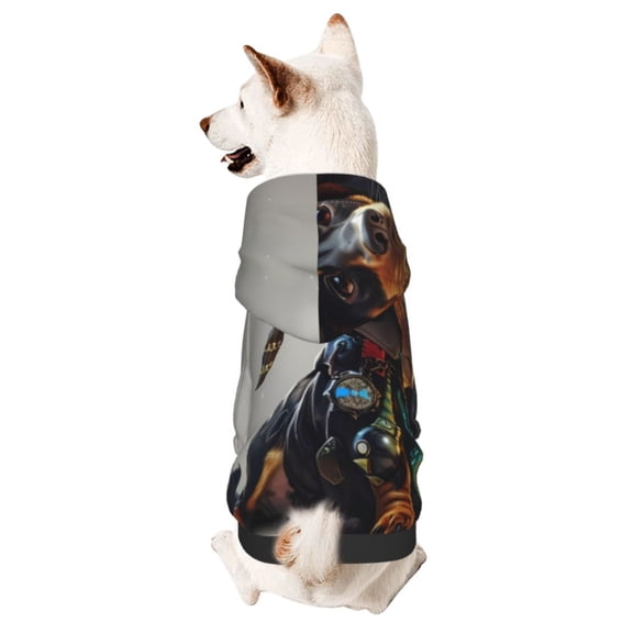 Xecao Fantasy Wizard Dog Art Pattern Sweatshirts Winter Pet Dog Hoodie Puppy Coat Dog Sweaters Dog Clothes with Hat Dog Clothes Costume Outfit,Small Pets Wear-X-Large