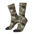 thumbnail image 1 of Xecao Farm Animals Pattern Sport Socks for Women and Men Crew Socks Sporty Calf Socks Casual Socks, 1 of 6