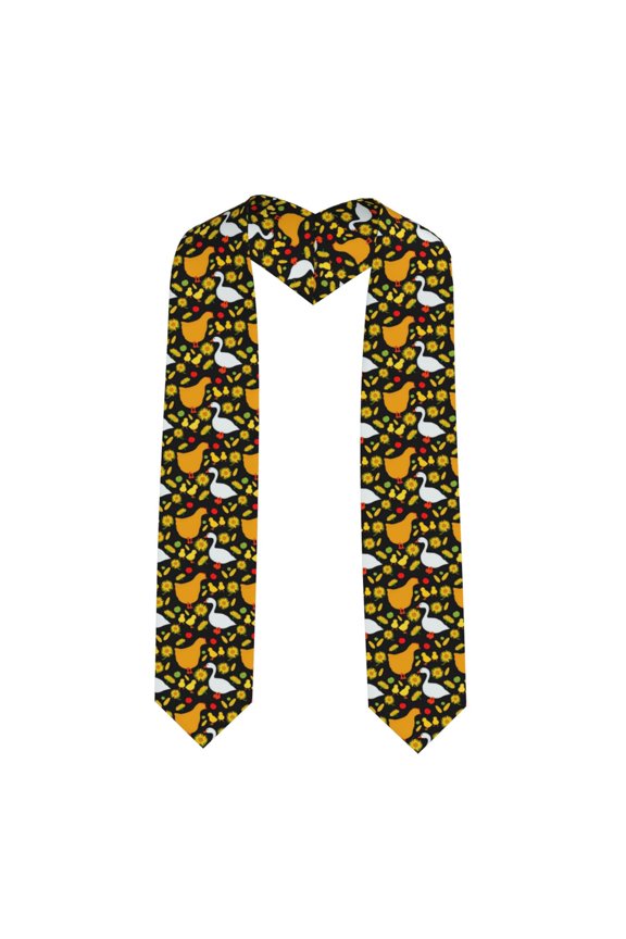 Xecao Farm Goose Print Graduation Shawl Stole Honor Stole Adult 72" Academic Commencements