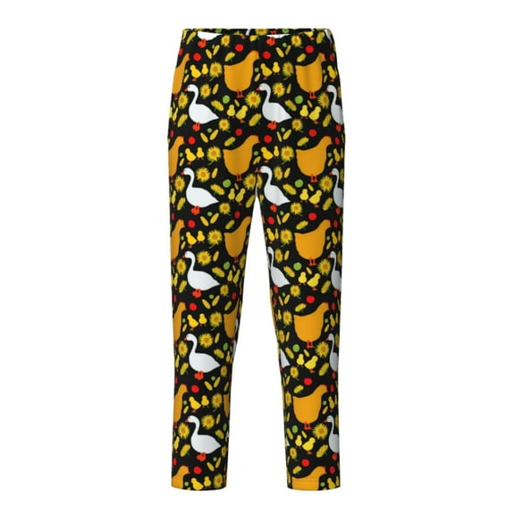 Xecao Farm Goose Print Teenagers' Pajama Pants Long Sleep Pants Soft Elastic Waist Pajama Bottoms Elastic waist with 2 Pockets 5-16 Years-XS(5-6)