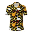 thumbnail image 1 of Xecao Farm Goose for Mens' Casual Short Sleeve Button-Down Polo Shirts for a Classic Golf Look, 1 of 1