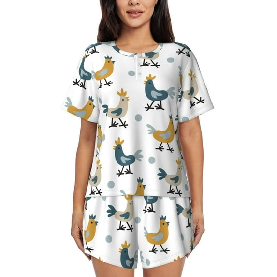 Xecao Farm Roosters print Swimsuit for women, Summer-ready, sporty style.Quick-dry fabric. Many sizes & colors.