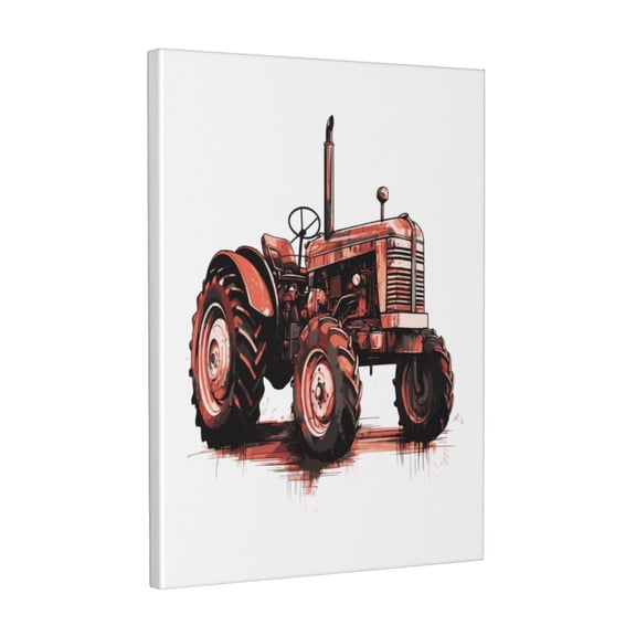 Xecao Farm Tractor for Ready-to-Hang Canvas Art 12x16 Inches - Waterproof HD Print Solid Wood Frame for Gifting,Vertical