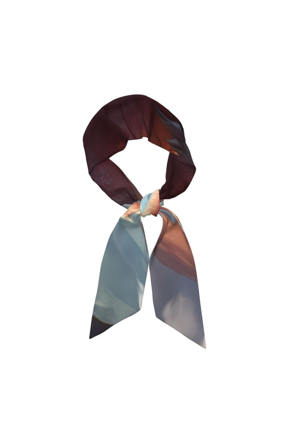 Ferocious Dragon Fury Pattern Large Satin Head Scarf - Satin Hair Scarves Silk Bandana Scarf Headscarf Silk Feeling Scarf for Women