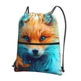 thumbnail image 1 of Xecao Fiery Red Maple Leaf Fox for Drawstring Bags,Pull String Backpack Bags,String Bag Sackpack, 1 of 6