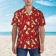 thumbnail image 1 of Xecao Fire Extinguisher print Hawaiian shirt - a stylish short-sleeve button-down for men, perfect for casual beach and tropical outings., 1 of 9